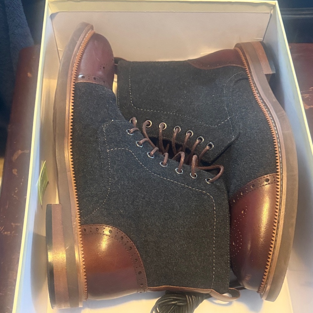 Men's Joseph Abboud Brown and Gray Boots